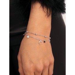 Pulsera de luna y estrellas