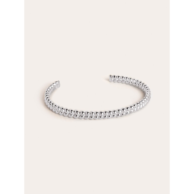 Pulsera tipo trigo de plata