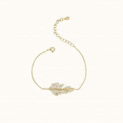 Pulsera de oro con forma de...