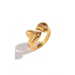 Anillo abierto con doble...