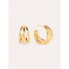 Pendientes de aro triple