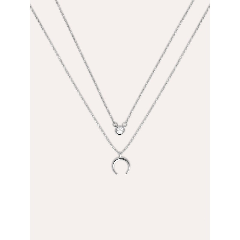 Pack 2 Collares + Mini luna de plata